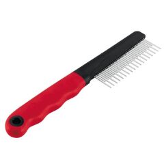 Ferplast GRO 5866 Çift Taraflı Krom Dişli Köpek ve Kedi Tüy Tarağı 20.2x1.6x4.2 Cm