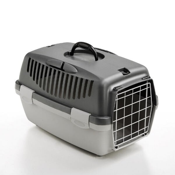Stefanplast Gulliver 1 Metal Kapılı Kedi ve Küçük Irk Köpek Taşıma Çantası Gri 48x32x31 Cm