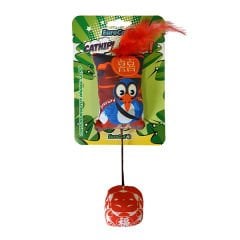 Eurocat Kırmızı Saçlı Penguen Kedi Oyuncağı 26 Cm