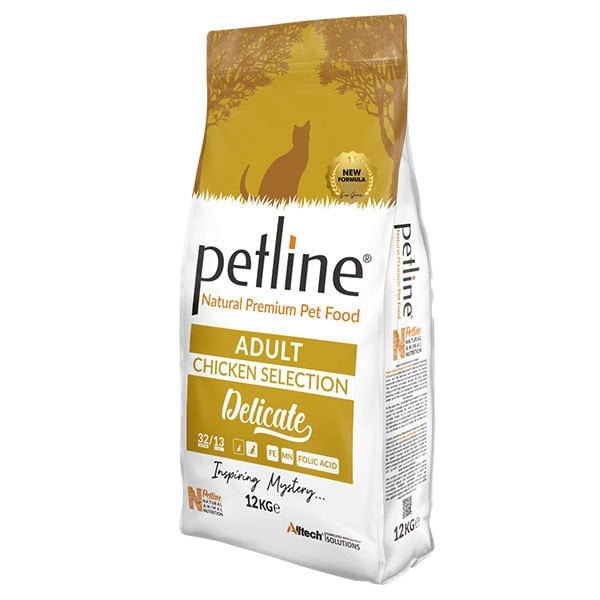 Petline Natural Delicate Adult Tavuklu Yetişkin Kedi Maması 12 Kg