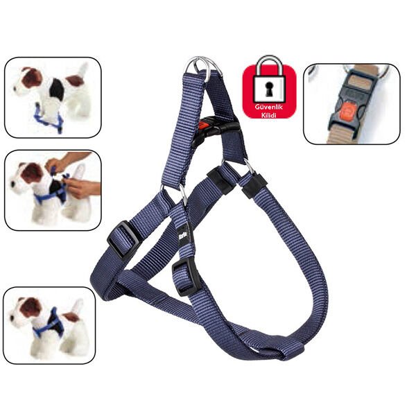 Karlie Kilitli Köpek Boyun Tasması Large Mavi 30 Mm 60-90 Cm
