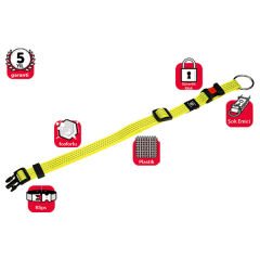 Karlie Kilitli Köpek Boyun Tasması Large Sarı 25 Mm 45-65 Cm