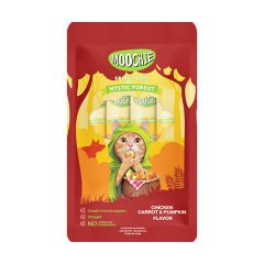 Moochie Tavuk Havuç ve Balkabaklı Sıvı Kedi Ödülü 15 Gr 5 Adet