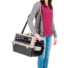 Ferplast Atlas 20 Trendy Plus Omuz Askılı Köpek Taşıma Çantası Siyah 37x58x32 Cm