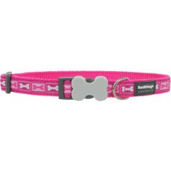 Red Dingo Bone Yard Desenli Köpek Boyun Tasması Pembe 25 Mm