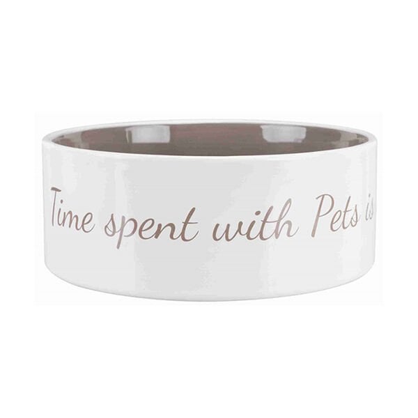 Trixie Kedi ve Köpek Seramik Mama Su Kabı Beyaz 1.40 Lt 20 Cm