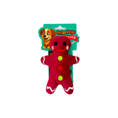 PetzzDogs Many Sesli Dayanıklı Peluş Köpek Çiğneme Oyuncağı Bordo 15x9 Cm
