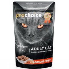 Prochoice Tahılsız Somon ve Ciğerli Yetişkin Kedi Konservesi 85 Gr
