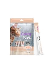 Catty Bistro Somonlu ve Deniz Taraklı Yetişkin Kedi Krema Ödülü 5 x 14 Gr