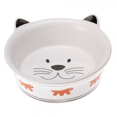 Ferplast Venere Kedi Desenli Seramik Kedi Mama ve Su Kabı 500 Ml