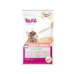 Truly Ton Balıklı ve Somon Balıklı Sıvı Kedi Ödülü 5 Adet 14 Gr