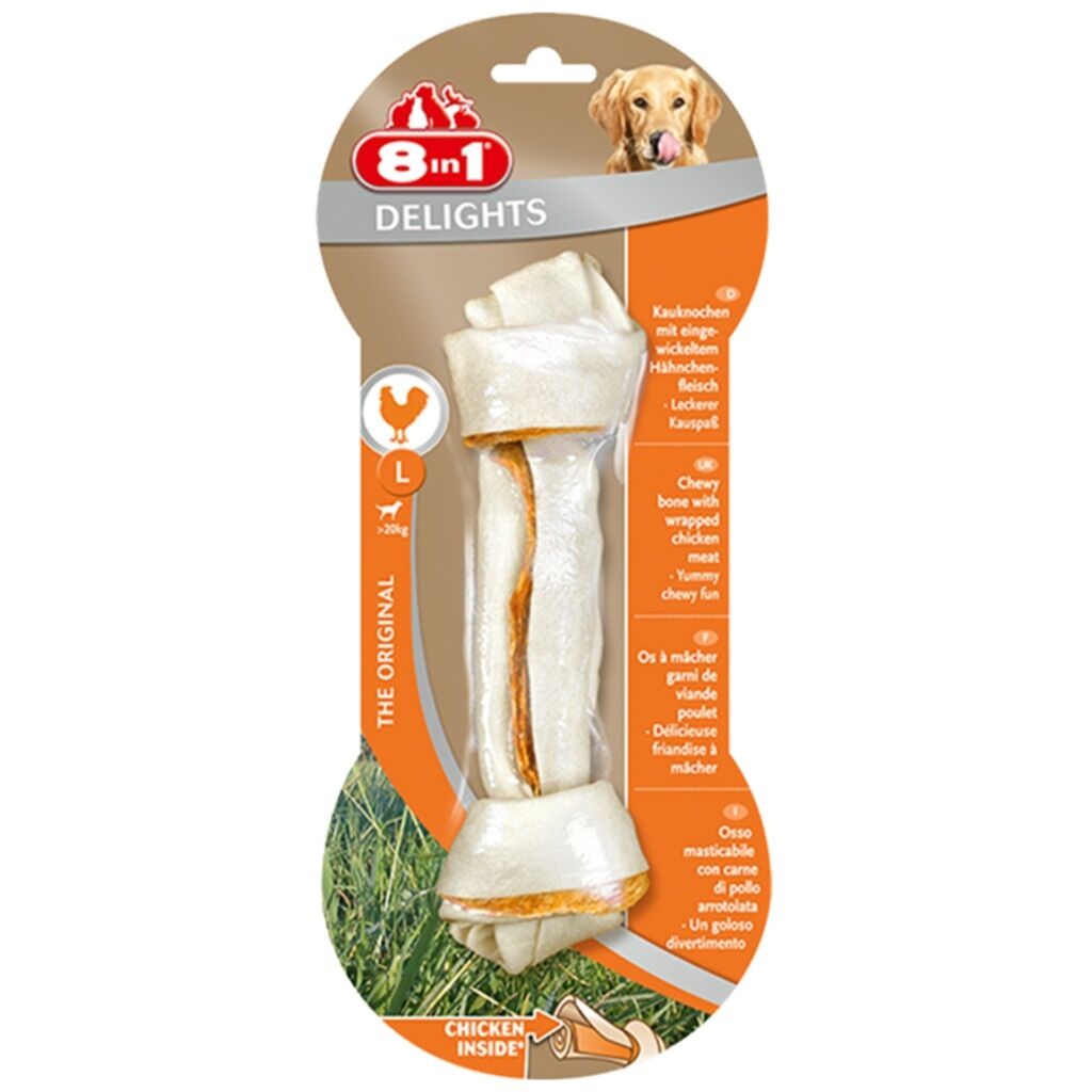 8in1 Delights Bones L Tavuklu Burgu Kemik 100 gr