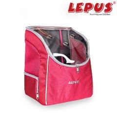 Lepus Sırt Köpek Taşıma Çantası Pembe 30x25x40 Cm