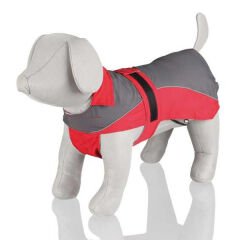 Trixie Köpek Yağmurluğu Gri/Kırmızı Large 55 Cm