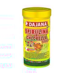 Dajana Spirulina ve Chlorella Flakes Akvaryum Balık Yemi 1000 Ml