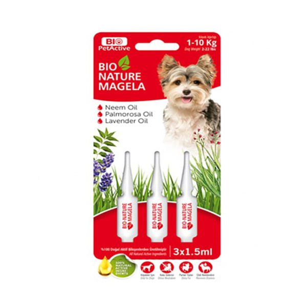 Bio Pet Active Bio Nature Köpek Tüy ve Deri Bakım Damlası 3x1.5 Ml