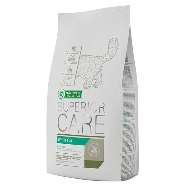 Natures Protection Kümes Hayvanlı Beyaz Tüylü Yetişkin Kedi Maması 1.5 Kg