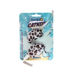 Eurocat Leopar Desenli Fare Şekilli Kedi Oyuncağı 2 Adet