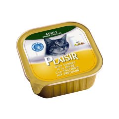 Plaisir Hindili Pate Yetişkin Konserve Kedi Maması 100 Gr