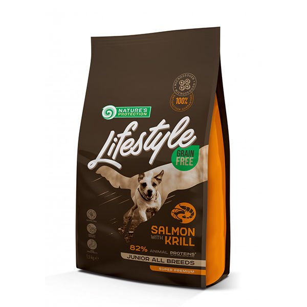 Natures Protection Lifestyle Tahılsız Somonlu Junior Yavru Köpek Maması 1.5 Kg